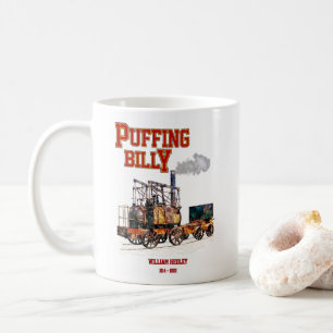 Caneca De Café Puffing Billy Steam Train Locomotive Inglês