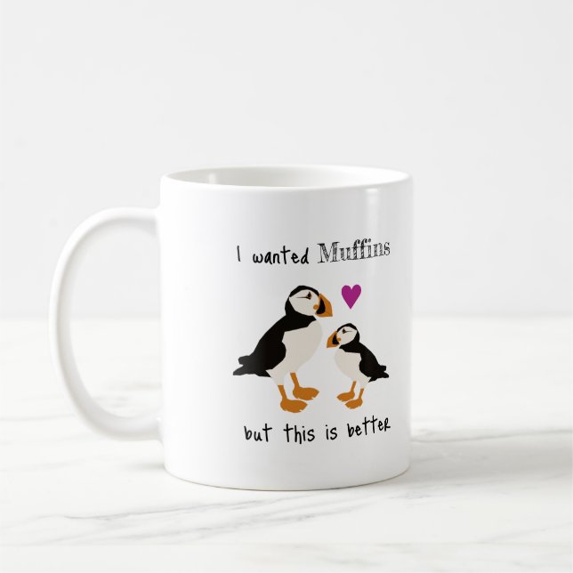 Caneca De Café Puffins Mug (Esquerda)