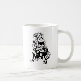 Caneca De Café Pug de tipos
