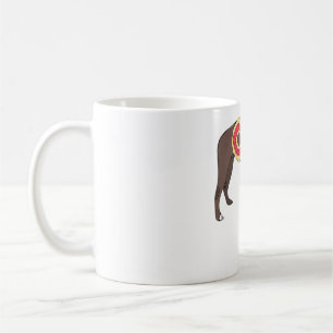 Caneca De Café Pug Dog diz rosquinhas engraçadas