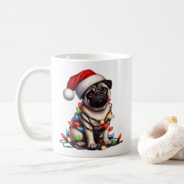 Caneca De Café Pug Dog Puppy Natal