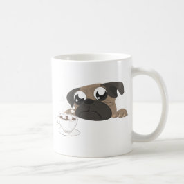 Caneca De Café Pug e café