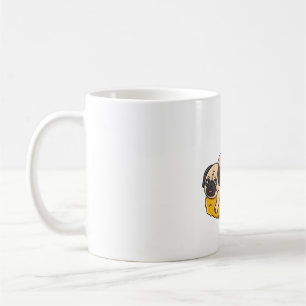 Caneca De Café Pug e Tempura