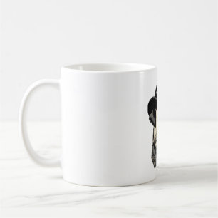 Caneca De Café Pug in cowboy hat Classic T-Shirt