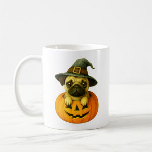 Caneca De Café Pug in Pumpkin