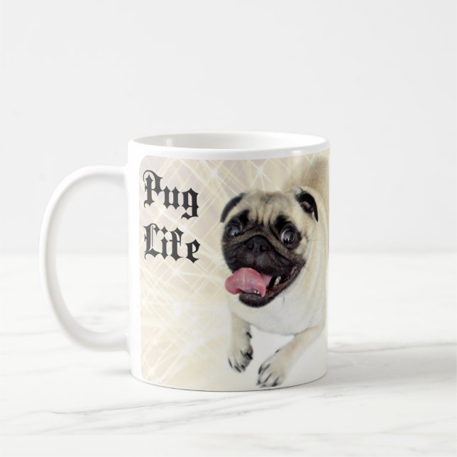 Caneca De Café Pug Life Mug (Esquerda)
