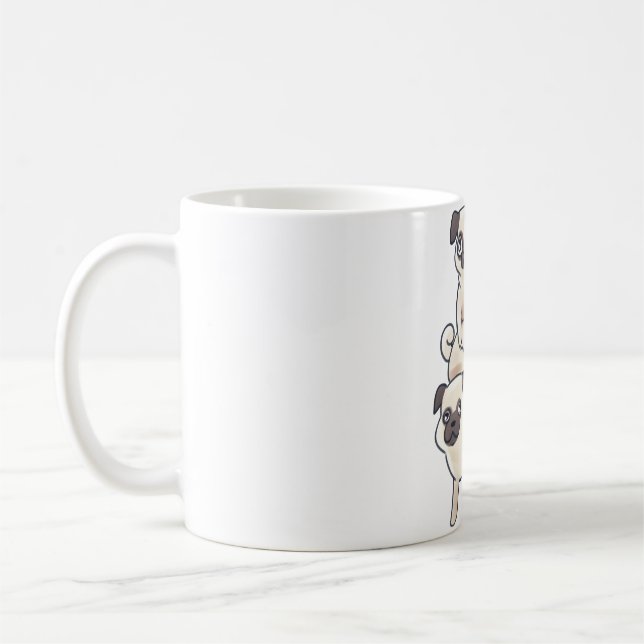 Caneca De Café Pug Magic (Esquerda)