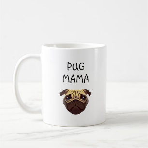 Caneca De Café Pug Mama Café Mug