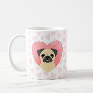 Caneca De Café Pug Mugs