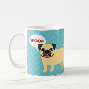 Caneca De Café Pug Mugs