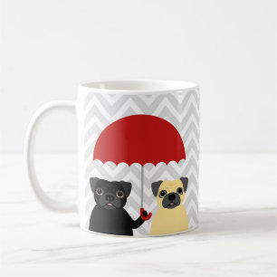 Caneca De Café Pug Mugs