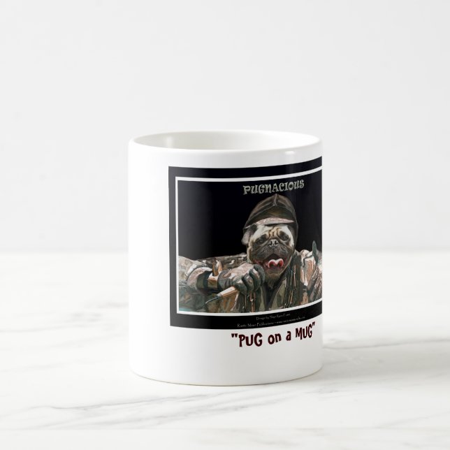 Caneca De Café "PUG on a MUG" (Centro)