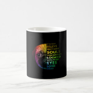 Caneca De Café Pug Se Não Acredita Que Têm Almas A Pug