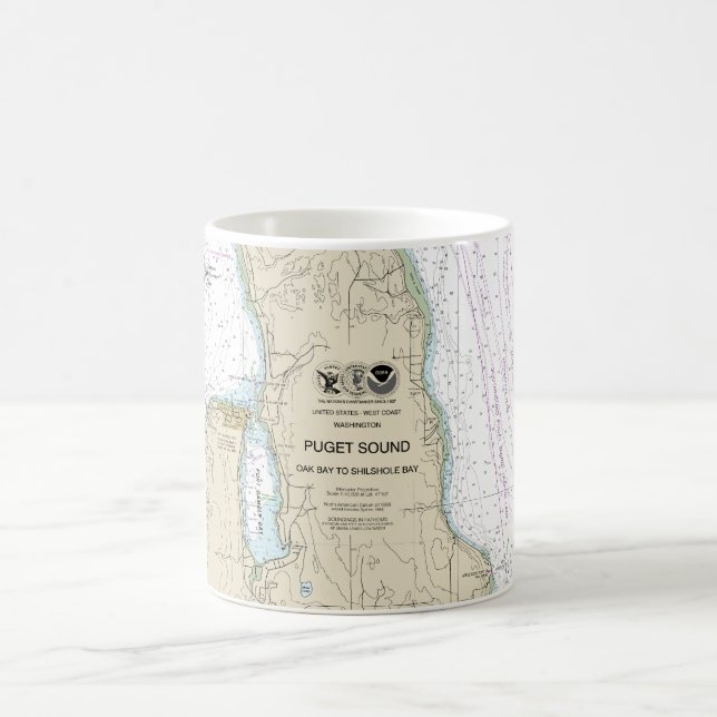 Caneca De Café Puget Sound Bay para Shilshole Bay (Centro)