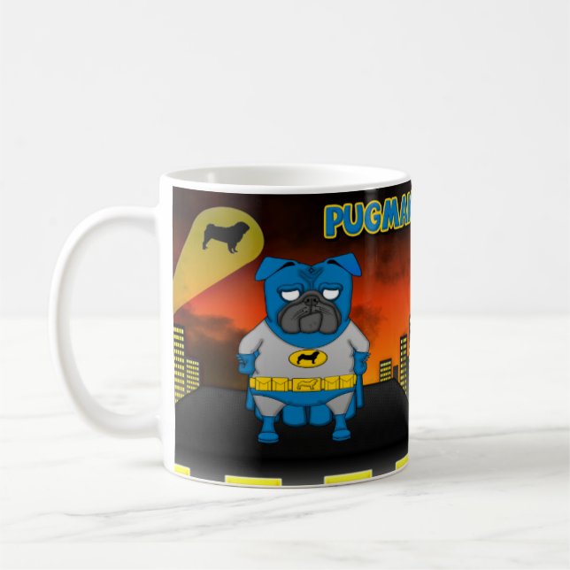 Caneca De Café Pugman na construção (Esquerda)