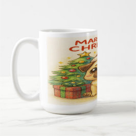 Caneca De Café Pugmas: Cute Christmas Pug Mug