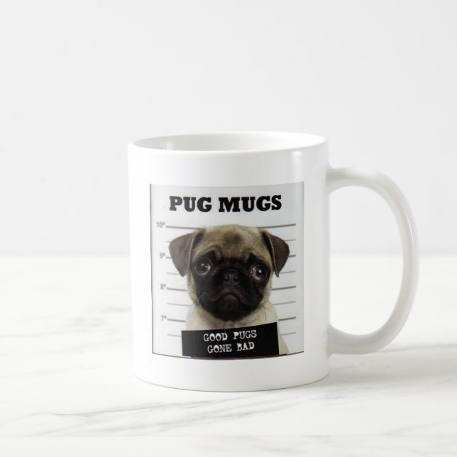 Caneca De Café Pugs (Direita)