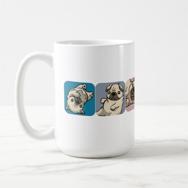 Caneca De Café Pugs. (Esquerda)