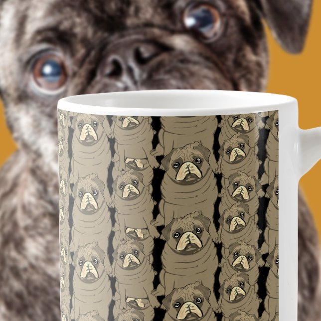 Caneca De Café Pugs em um (Criador carregado)