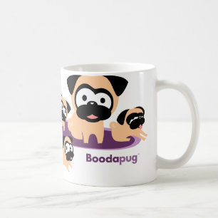 Caneca De Café Pugs inteiros de Lotta (roxos)