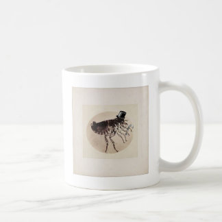 Caneca De Café Pulga do chapéu alto e do bastão