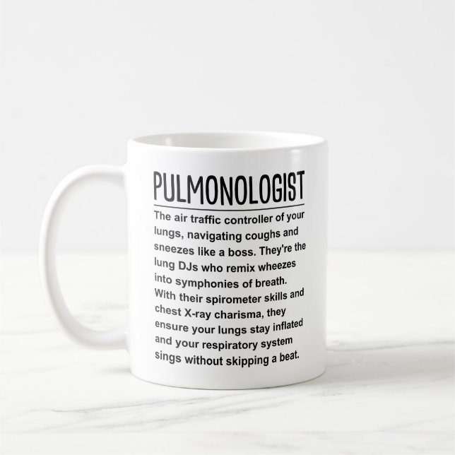 Caneca De Café Pulmonólogo (Esquerda)