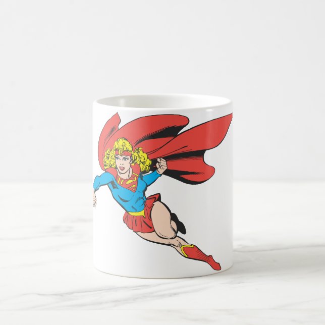 Caneca De Café Pulos e perfuradores de Supergirl (Centro)