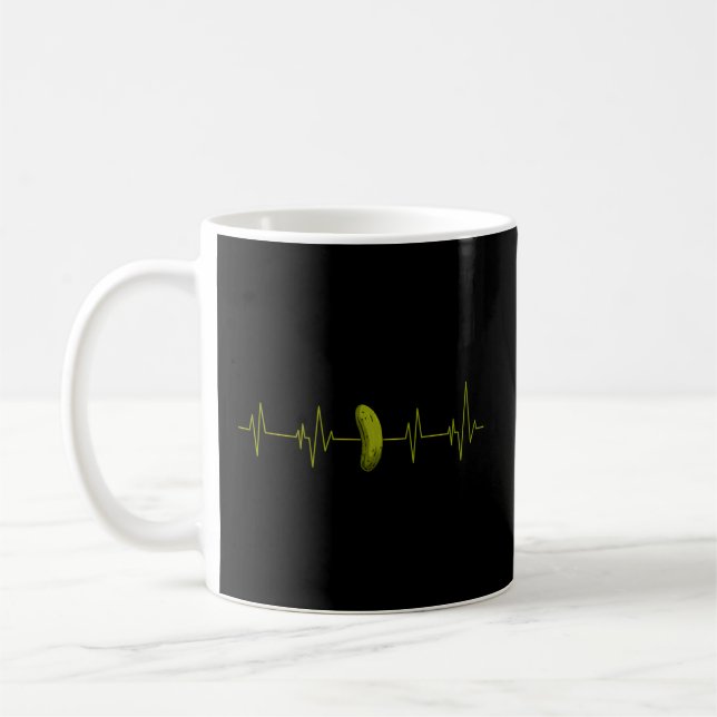 Caneca De Café Pulsação de Pedra de Pepino (Esquerda)