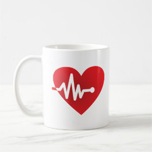 Caneca De Café Pulsação do coração