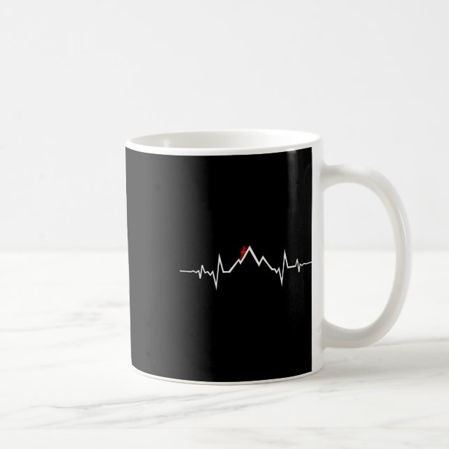 Caneca De Café Pulso de Climber Subindo  (Direita)