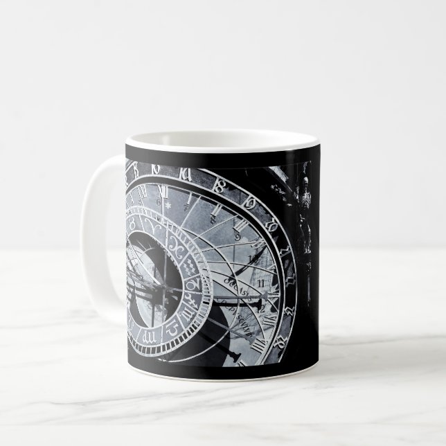 Caneca De Café Pulso de disparo astronômico, Praga, bandeira - (Frente Esquerda)