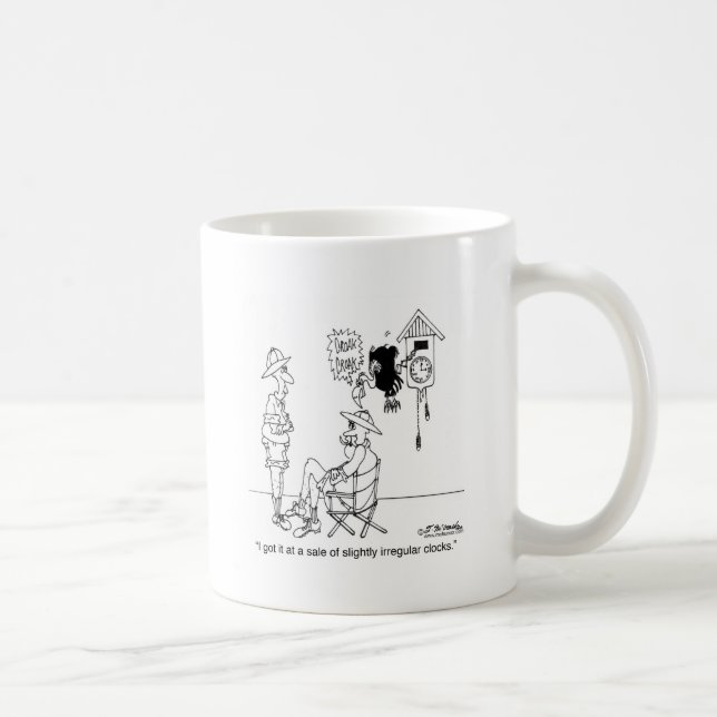 Caneca De Café Pulso de disparo de cuco leve irregular (Direita)