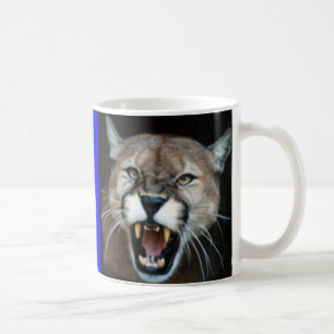 Caneca De Café Puma Snarling, puma assentado
