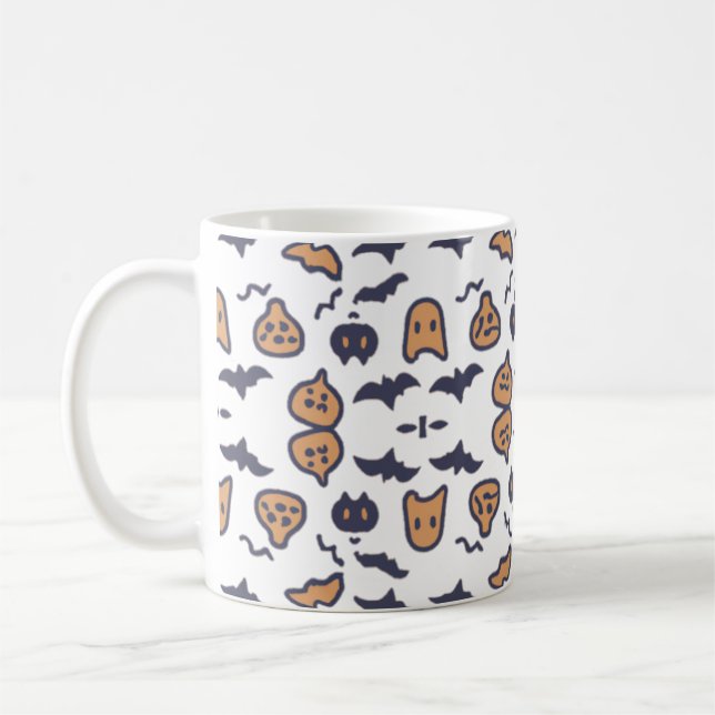 Caneca De Café Pumpkin Assustador do Halloween (Esquerda)