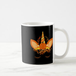 Caneca De Café Pumpkin Candy Corn - Autumn Call Themed Unicorn