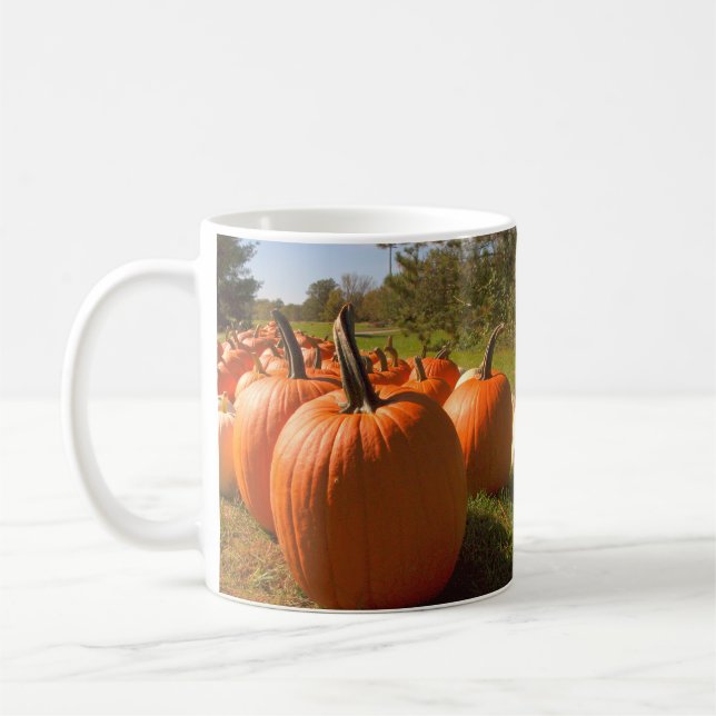 Caneca De Café Pumpkin Colheita De Café De Dois Tons (Esquerda)