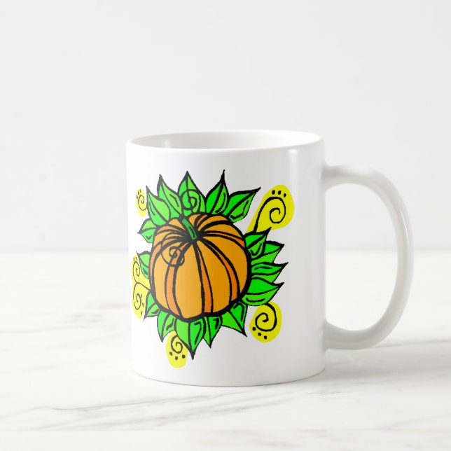 Caneca De Café Pumpkin De Colheita De Cheery (Direita)