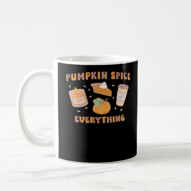 Caneca De Café Pumpkin Especiaria Tudo Engraçado Outono (Esquerda)