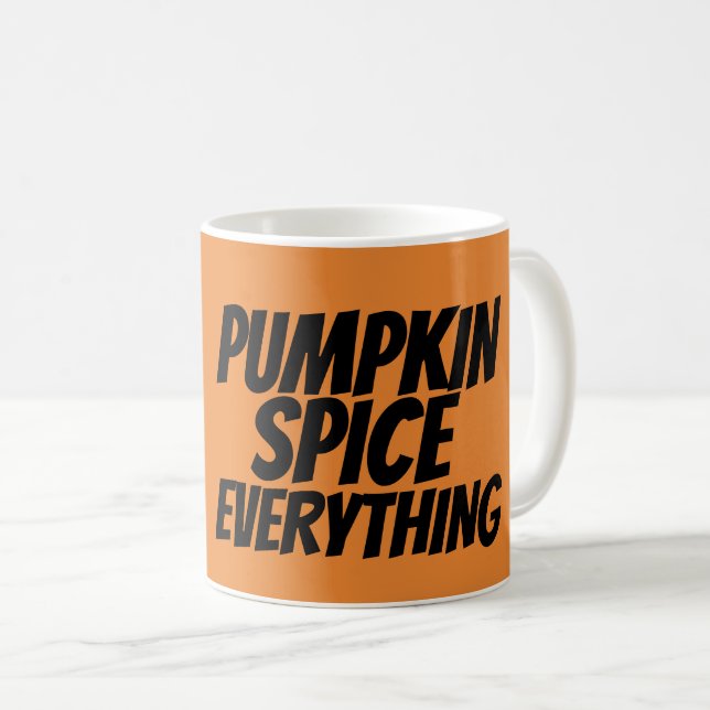 Caneca De Café PUMPKIN ESPIRA TUDO MOLHOS DE café (Frente Esquerda)
