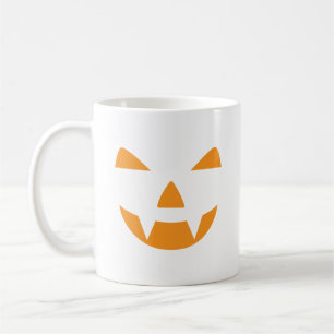 Caneca De Café Pumpkin Face Halloween