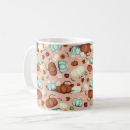 Caneca De Café Pumpkin Floral