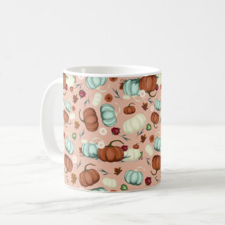 Caneca De Café Pumpkin Floral