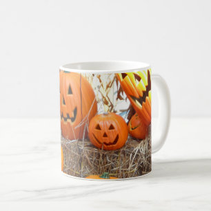 Caneca De Café Pumpkin halloween jack ou lanterna - abóboras lara