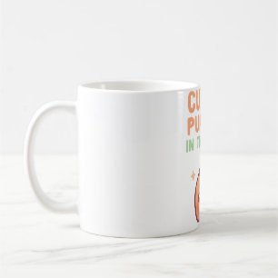 Caneca De Café Pumpkin Mais Corajoso Na Porta De Outono Do Patch