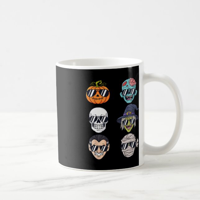 Caneca De Café Pumpkin mais fixe Halloween Skeleton Bruxa Vampiro (Direita)