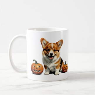 Caneca De Café Pumpkin Patch Corgi