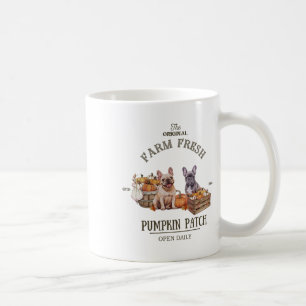 Caneca De Café Pumpkin Patch French Bulldog Original Fre