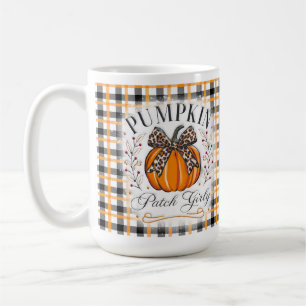 Caneca De Café Pumpkin Patch Girly Fall Coffee Mug