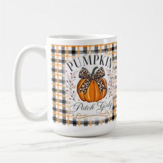 Caneca De Café Pumpkin Patch Girly Fall Coffee Mug