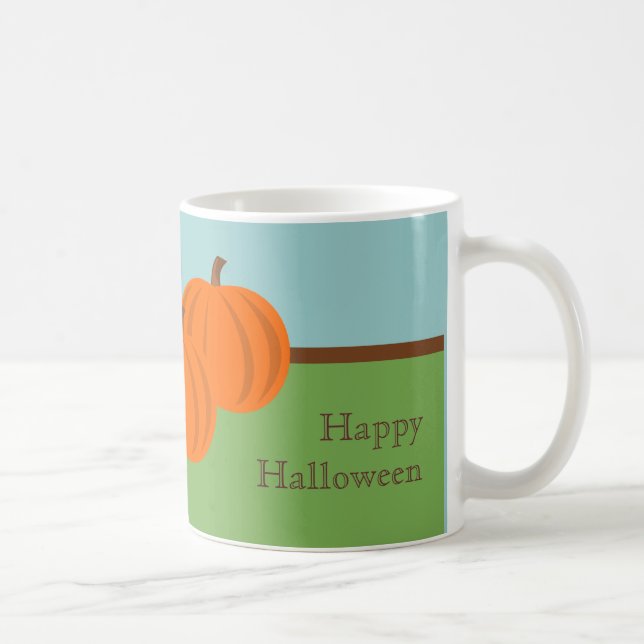 Caneca De Café Pumpkin Patch Halloween Mug (Direita)
